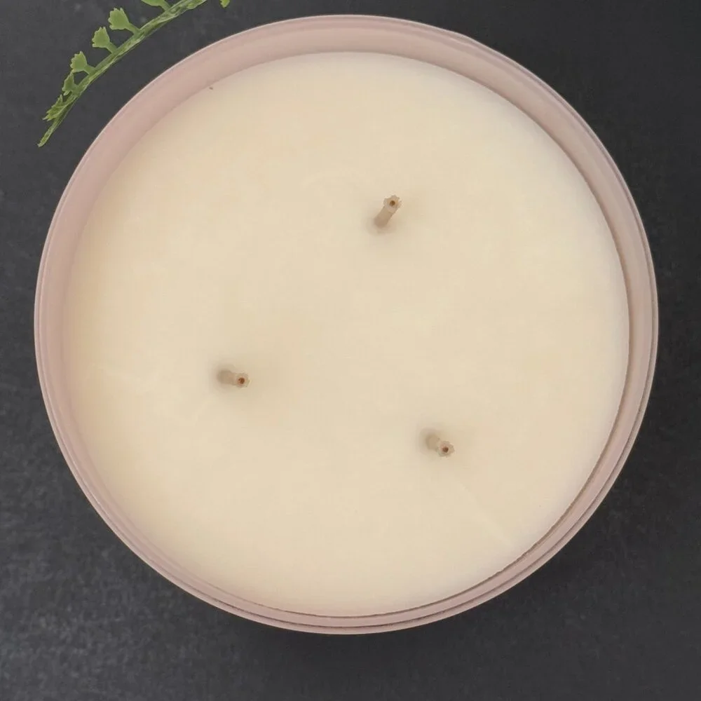 BBW Snowy Peach Berry White Barn Bath & Body Works 3 Wick Candle